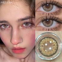 Mill Creek Iris kontaktiniai lęšiai su gradiento hibridiniu modeliu 14,2 mm šaltos spalvos kontaktiniai lęšiai 2 vnt. (1 pora) 1 metų naudojimas -8.00 pilka