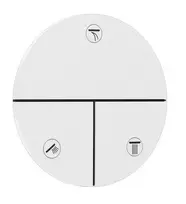 Hansgrohe ShowerSelect Comfort potinkinis maišytuvas su dušo galvute, 3 išleidimo angoms, matinės baltos spalvos, 15558700