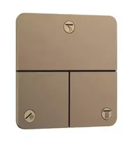 Hansgrohe ShowerSelect Comfort - potinkinis vožtuvas, 3 pajungimams, šlifuoto bronzos spalvos 15587140