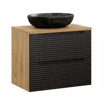 Baldų komplektas 70 cm su stalviršiu ir praustuvu Mona komplektas-lxbl b 70cm s un mona