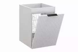 Po stalviršiu montuojama spintelė 40 cm su skalbinių krepšiu ADEL WHITE 81-40-1DK
