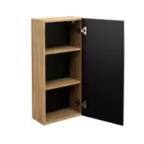 Viršutinė spintelė 35 cm, 1 durytės, LUXOR BLACK 83-35-1D