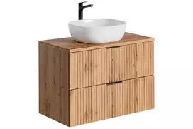 Baldų komplektas 80 cm su stalviršiu ir praustuvu Smile SET - ADO B 80 CM SMILE 40