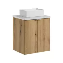 Baldų komplektas 50 cm su stalviršiu ir praustuvu Gaja set-noa b baltas 50 cm d ir gaja 35 sw