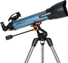 "Celestron" 22403 "Inspire 100AZ" refraktoriaus išmaniojo telefono adapteris, integruotas refraktorinis teleskopas - mėlynas