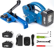 "U.S. Solid Electric Strapping Device" - pusiau automatinis 13-19 mm PP/PET juostų klijavimo įrenginys, 2 x 3000 mAh, skirtas dėžėms ir paletėms