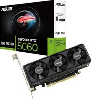 ASUS "GeForce RTX 5060 LP BRK" 8GB GDDR7 OC Edition žemo profilio žaidimų vaizdo plokštė (NVIDIA Blackwell Architecture FP4 ir DLSS 4, PCIe 5.0, 2x HDMI 2.1, 1x DisplayPort 2.1a, RTX5060-O8G-LP-BRK)