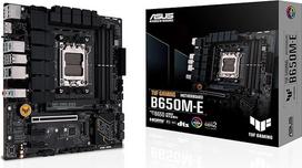 ASUS TUF TUF Gaming B650M-E AMD mATX pagrindinė plokštė 8+2 DrMOS DDR5, PCIe 5.0, 2 M.2 lizdai, Ethernet "Realtek" 2,5GB, 2 DisplayPort, HDMI, USB Type-C, dvikryptis AI triukšmo mažinimas ir "Aura Sync