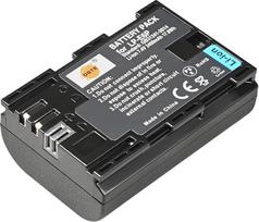 DSTE LP-E6P (7,4 V/2400 mAh) ličio jonų akumuliatorius, suderinamas su "Canon EOS R5 Mark II", R5 2, 60Da, 70D, 80D, 90D, 7D MarkII, 7D MarkIII, XC10, XC15 skaitmeniniais fotoaparatais kaip LP-E6 LP-E6N LP-E6N LP-E6NH