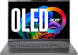 Nešiojamasis kompiuteris "Acer Aspire 16 AI" (A16-52M-52PX) AI, "Copilot+" kompiuteris, 16 colių WUXGA+ OLED 120 Hz ekranas, "Intel Core Ultra 5 226V", 16GB RAM, 1 TB SSD, "Intel Arc Graphics 130V", "Windows 11", QWERTZ klaviatūra, pilkos spalvos