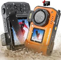 Skaitmeninis fotoaparatas, 8K povandeninis fotoaparatas, 70MP automatinio fokusavimo 33FT "WiFi" skaitmeninis fotoaparatas, atsparus vandeniui su 64GB kortele, dvigubas ekranas, 2500 mAh baterija, 16X plaukiojantis skaitmeninis fotoaparatas, skirtas nardy