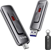 SSK 2 TB išorinis kietojo kūno diskas Nešiojamasis SSD diskas, iki 550MB/s, C tipo + A USB greitasis išorinis kietasis diskas