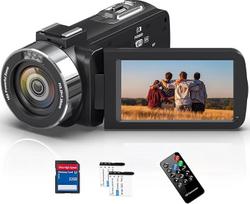 Vaizdo kamera 4K vaizdo kamera 48MP su IR naktinio matymo funkcija, 18X skaitmeninis priartinimas 30FPS vaizdo kamera, 3,0 colių LCD jutiklinis ekranas, interneto kamera, skirta "YouTube", su nuotolinio valdymo pultu, SD kortele ir 2