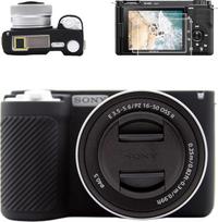 VOVMOEYA Sony ZVE10II fotoaparato dėklas, 1 x silikoninis dėklas, 2 x ekrano apsauga, 1 x "Hot Shoe" dangtelis, Alpha ZVE10 II, silikoninis fotoaparato dangtelis, ZV-E10II, priedai, apsauginis dėklas, grūdintas stiklas