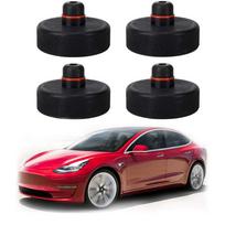 Kėliklio atraminė pagalvėlė Tesla Model 3, 4 kėliklio taškui, tvirtas adapteris juoda