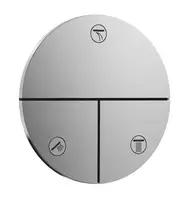 Hansgrohe ShowerSelect Comfort potinkinis maišytuvas su dušo galvute, 3 išleidimo angoms, chromuotas, 15558000