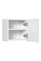 Qubik viršutinė spintelė 30x30cm, 1 durys, NOVA WHITE 83-30-1DQ