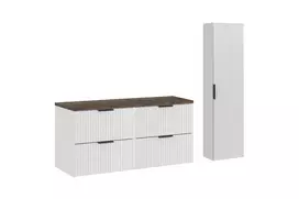 Baldų komplektas 120 cm su stalviršiu ir aukšta spintele - adw b vintage 120 cm hc