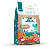 Pokusa Premium Selection Adult, veršiena ir lašiša, begrūdis sausas pašaras šunims, 3kg