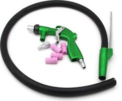 "Chiloskit PS-2" smėliavimo pistoletų rinkinys Smėliavimo pistoletų rinkinys su 4 keramikiniais antgaliais 5 mm ir 6 mm (smėlio vežimėlis+4 antgaliai)