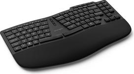 "Kensington Pro Fit Ergo KB675 EQ QWERTZ" 2,4 GHz "Bluetooth" belaidė įkraunama TKL klaviatūra, suderinama su "Windows" ir "macOS", pagaminta iš 43 % po vartojimo perdirbtų medžiagų (K75491DE)