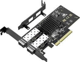 10Gb SFP+ PCIe tinklo kortelė su dviem 10Gb/s SFP+ prievadais, "Intel" 82599(X520-DA2) lustas, VIMIN 10G Ethernet LAN adapteris palaiko "Windows 7/8/10/11/Linux/VMware", suderinama su PCI Express X8 ir X16