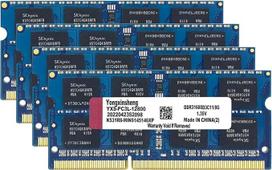 DDR3 / DDR3L 32GB rinkinys (8GBx4) nešiojamojo kompiuterio operatyviosios atminties 1600MHz PC3-12800 / PC3L-12800 SODIMM Non-ECC Unbuffered 1.35V / 1.5V 2Rx8 Dual Rank 204 Pin CL11 kompiuterio atminties modulių rinkinys (mėlynas)