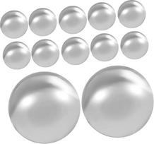 PRETYZOOM Pakuotė 12 dviračių rutulinių guolių Kietieji metaliniai rutuliukai Palaidi guoliai Plieniniai rutuliukai Guoliai guoliai Plieniniai metaliniai rutuliukai Rutuliniai guoliai dviračiams Apvalūs plieniniai rutuliukai Nerūdijančio plieno 316 Sidabr