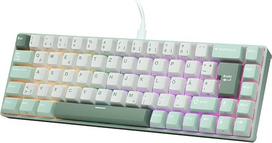 RK ROYAL KLUDGE C68 DE Hall efekto mechaninė žaidimų klaviatūra, 65% HE magnetinis jungiklis, RGB laidas keičiamas karštuoju režimu, reguliuojama greitojo uždegimo funkcija, 8K užklausų sparta, Pro Web Driver Mac ir Win, QWERTZ