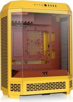 Thermaltake The Tower 600 ATX Mid-Tower kompiuterio korpusas, paslėptų jungčių palaikymas, vertikalus dizainas, 3 x grūdintas stiklas, 2 x 140 mm PWM ventiliatoriai, 420/360 mm radiatorius, USB-C, sviesto spalvos karamelė
