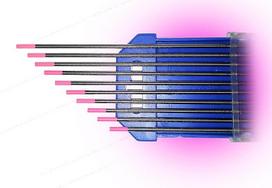 Volframo elektrodai WX Pink 1.0 - 4.0 x 175 mm Poliruoti be radiacijos (1 dėžutė po 10 vnt.)