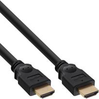 InLine - HDMI Kabel, HDMI-High Speed, Stecker / Stecker, verg. Kontakte, schwarz, 10m