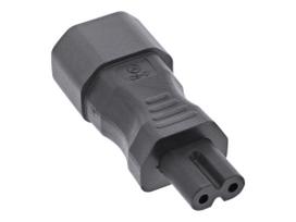 InLine® Power supply adapter IEC 60320 C14 / C7, 3-pin IEC device to 2-pin