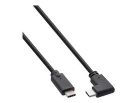 InLine USB 3.2 Gen.2 Kabel - USB Typ-C Stecker/Stecker gewinkelt - schwarz - 2m (35702W)