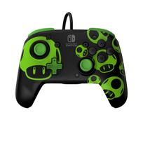PDP REMATCH: 1-Up Glow in the Dark, Gamepad, Nintendo Switch, Nintendo Switch OLED, D-Pad, Home button, Analog / Digital, Kabelgebunden, USB