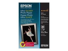 Epson Ultra Glossy Photo Paper - Fotopapier, glänzend - 100 x 150 mm - 20 Blatt (C13S041926)