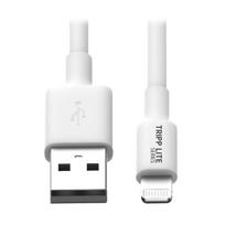 Eaton Tripp Lite M100-006-WH USB-A-zu-Lightning Sync/Ladekabel (Stecker/Stecker) – MFi-zertifiziert - weiß - 1,8 m - 1,8 m - Lightning - USB A - Männlich - Männlich - Weiß