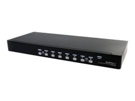 StarTech.com 8 Port Rackmount USB VGA KVM Switch - 8-fach VGA Umschalter mit Audio und OSD (On-Screen-Display) - KVM-/Audio-Switch - 8 x KVM/Audio - 1 lokaler Benutzer - Desktop - für P/N: 2POSTRACK42, 4POSTRACK12U, 4POSTRACK25U, 4POSTRACK42, RK960CP, RKQMCAB12, RKWOODCAB12