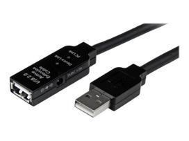 StarTech.com USB2.0 Active Extension Cable - M/F - USB-Verlängerungskabel - USB Typ A, 4-polig (M) - USB Typ A, 4-polig (W) - 15,0m (USB / USB2.0) - aktives Kabel (Signalregenerierung) - Schwarz (USB2AAEXT15M)