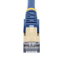 StarTech.com 3m CAT6A Ethernet Cable, 10 Gigabit Shielded Snagless RJ45 100W PoE Patch Cord, CAT 6A 10GbE STP Network Cable w/Strain Relief, Blue, Fluke Tested/UL Certified Wiring/TIA - Category 6A - 26AWG (6ASPAT3MBL)