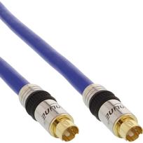 InLine® S-VHS Kabel, PREMIUM, vergoldete Stecker, 4pol mini DIN St/St, 0,5m (89947P)