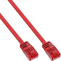 InLine - Patch-Kabel - RJ-45 (M) zu RJ-45 (M) - 50cm - UTP - CAT 6 - geformt, flach - Rot (71655R)
