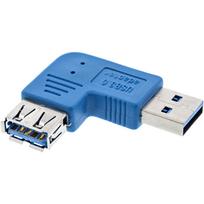 InLine® USB 3.0 Adapter, Stecker A auf Buchse A, links gewinkelt 90° (35300M)