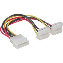 InLine 29659W - männlich/weiblich - Molex (4-pin) - Molex (4-pin) - Schwarz - Rot - Weiß - Gelb (29659W)