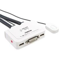 INLINE - KVM-/Audio-/USB-Switch - 2 x KVM/Audio/USB - 1 lokaler Benutzer - Desktop