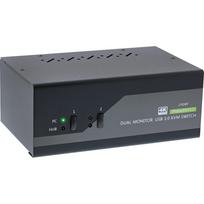 InLine KVM Desktop Switch - 2-fach - Dual-Monitor DP 1.2 - 4K - USB 3.0 - Audio