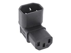 InLine Adapter für Power Connector - IEC 60320 C14 nach oben angewinkelt zu IEC 60320 C13 nach unten abgewinkelt