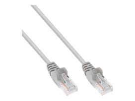 Patch cable - U-UTP - Cat.5e - gray - 10m - AWG26 - special latching nose protection