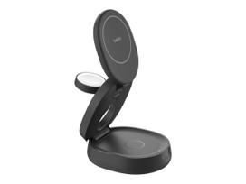 Belkin BoostCharge - Wireless charger - 3-in-1, magnetic, compact + AC power adapter