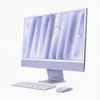 iMac Z1K7 59.62cm 23.5Zoll Standardglas M4 10C CPU/10C GPU/16C N.E. 24GB 512GB SSD Gbit Eth MM MaKey TID DE Violett